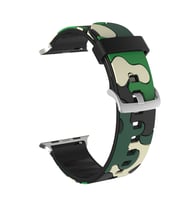 E2M Apple Watch 42-44mm KRD-24 Kamuflaj Kordon (Yeşil)