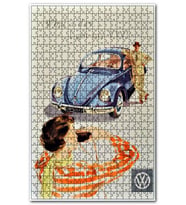 Cakapuzzle Vosvosu İle Fotoğraf Çeken Çift Görseli Puzzle Yapboz MDF (Ahşap) (255 Parça)