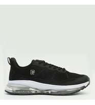 Pierre Cardin 10091 Erkek Şeffaf Taban Sneaker Ayakkabı (Siyah - Beyaz)