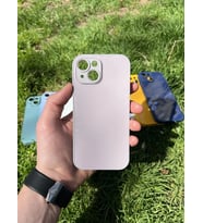İphone 15 Uyumlu Parlak Premium Renkli Cam Telefon Kılıfı