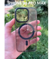 İphone 14 Pro Max Hybrid Magsafe Animasyonlu Sararmaz Kılıf