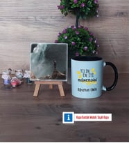 Mühendisler Günü Hediyesi Fotoğraflı Dekoratif Taş, Kupa Bardak Beyaz Hediye (Model 11)