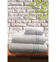 S&R 3'LÜ BANYO HAVLU SETİ - HAMAM HAVLU TAKIMI %100 PAMUK (Beyaz)