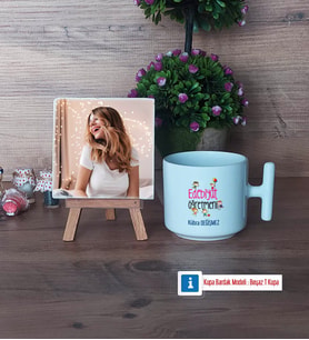 Edebiyat Öğretmeni Fotoğraflı Dekoratif Taş, Kupa Bardak Beyaz Hediye (Model 12)