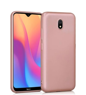 Microsonic Matte Silicone Xiaomi Redmi 8A Kılıf (Rose)