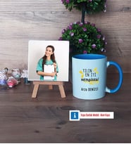 En İyi Hemşire Fotoğraflı Dekoratif Taş, Kupa Bardak Beyaz Hediye (Model 4)