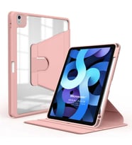 Microsonic Apple iPad Air 11 2024 Kılıf (A2902-A2903) Regal Folio Siyah (Pembe)