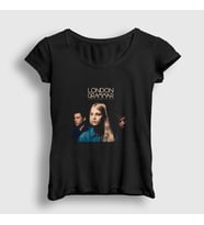 Presmono Kadın Beyaz Truth Müzik London Grammar T-Shirt 515091tt (Siyah)