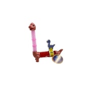 Eğitici Işıklı Uzamalı Sevimli Dinazor Oyuncak Eğlenceli El Becerili Yeni Nesil L-2495 (Kırmızı)
