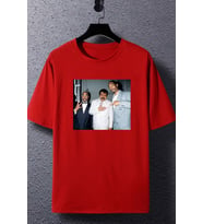Unisex Müslüm Baba Baskılı T-shirt (Kırmızı)