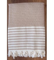 Koltuk Kanepe Örtüsü Koruyucu  Koltuk Şalı  170x200  Çekyat Örtüsü (Bej)