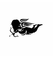 Eros Sticker Siyah 18x10 CM (Siyah-Siyah)
