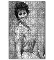 Cakapuzzle Sophia Loren Mutlu Puzzle Yapboz MDF (Ahşap) (500 Parça)