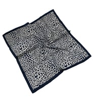 Mısırlı Eşarpları Cocoon Twill Eşarp (Beyaz-Lacivert) (Beyaz - Lacivert)