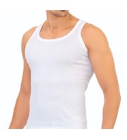 TUTKU 0102 ERKEK RİBANA ASKILI ATLET 12 ADET (Beyaz)