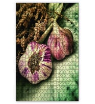 Cakapuzzle Pembe Sarımısak Puzzle Yapboz MDF (Ahşap) (500 Parça)