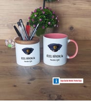 Özel Güvenlik Görevlisi Kalemlik, Kupa Bardak T Kişiye Özel Hediye (Model 9)