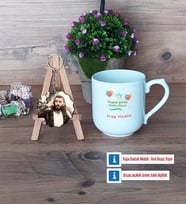 Doğum Günü Hediyesi Kupa Bardak Beyaz ve Fotoğraflı Ahşap Anahtarlık Hediye (Model 5)