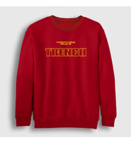 Presmono Unisex Bordo Trench Twenty One Pilots Sweatshirt 120408tt (Kırmızı)