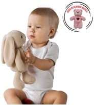 AYICIK HEDİYELİ ! Uyku Arkadaşım Uzun Kulak Bunny Peluş Tavşan 65 cm (Bej)