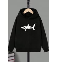 Çocuk Shark Baskılı Sweatshirt (Siyah)