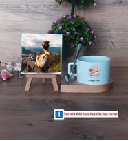 Anneye Hediye Fotoğraflı Dekoratif Taş, Kupa Bardak Beyaz Hediye (Model 8)