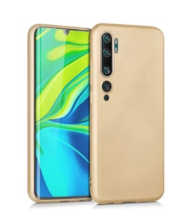 Microsonic Matte Silicone Xiaomi Mi Note 10 Pro Kılıf (Gold)