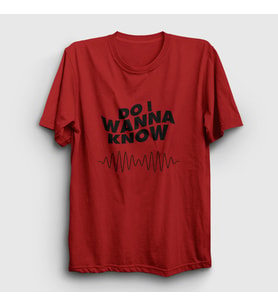 Presmono Unisex Sarı Know Arctic Monkeys T-Shirt 13962tt (Kırmızı)