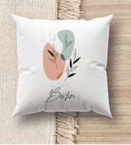 BK Gift Kişiye Özel İsimli Beyaz Kırlent Yastık, Ev Hediyesi, Ev Dekorasyonu, Dekoratif Hediye (Model 12)