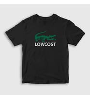 Presmono Unisex Çocuk Beyaz Crocodile Timsah Timsahlı Lowcost T-Shirt 469189tt (Siyah)
