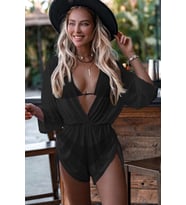 Angelsin Şifon Pareo Plaj Elbisesi Cover Up Kimono
