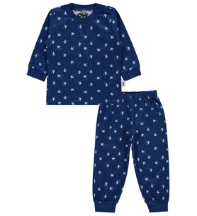 Civil Baby Erkek Bebek Pijama Takımı 6-18 Ay  Karmelanj (Lacivert)