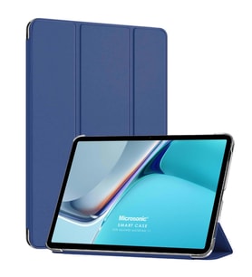 Microsonic Honor Pad 8 Kılıf Slim Translucent Back Smart Cover Siyah (Lacivert)