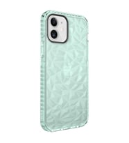 Uyumlu Model Apple iPhone 12 Kılıf Bumper Şeffaf Buzlu Kapak (Yeşil)