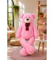 140 Cm Papyonlu Büyük Ayıcık (%100 Yerli) (Pembe)