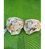 2 ADET İĞNELİ VE KLİPSLİ BROŞ TOKA GİYİM SAÇ AKSESUARI 6X6 CM (Turuncu)