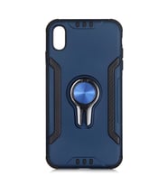 iPhone XS Max Kılıf Stand Olma Özellikli Araç Tutuculu Koko Kılıf (Lacivert)