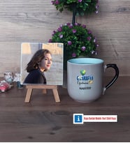 Coğrafya Öğretmeni Fotoğraflı Dekoratif Taş, Kupa Bardak Beyaz Hediye Öğretmenler Günü Hediyesi (Model 10)