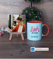 Öğretmenler Günü Hediyesi Fotoğraflı Dekoratif Taş, Kupa Bardak Beyaz Hediye (Model 13)