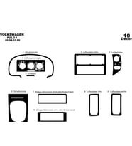 Meriç® Volkswagen Polo Ön Torpido Kaplama Maun 10 Parça 1994-1999 (Piano Black)