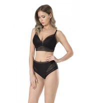 Fabony Bayan Dantelli Bralet Sütyen Külot Takımı 4020 (Siyah)