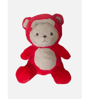 Gran Toys Kapşonlu Sevimli Ayıcık - 50CM (Kırmızı)
