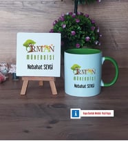 Orman Mühendisi Dekoratif Taş, Kupa Bardak Kırmızı Hediye (Model 13)