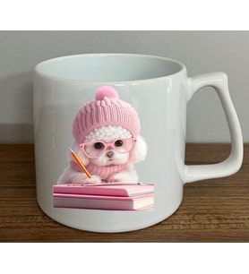 Sevimli Dostlar Basklı Özel Fincan (Pembe)