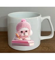 Sevimli Dostlar Basklı Özel Fincan (Pembe)