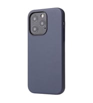 iPhone 13 Pro Kılıf Deri Tasarım Kadife İç Yüzey Lüx Kapak (Lacivert)