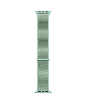 Microsonic Apple Watch Series 4 40mm Hasırlı Kordon Woven Sport Loop (Yeşil)