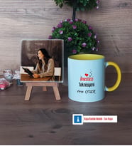 Anestezi Teknisyeni Fotoğraflı Dekoratif Taş, Kupa Bardak Beyaz Hediye Anestezi Teknisyenine Tıp Bayramı Hediyesi (Model 7)