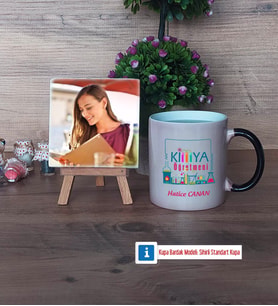 Kimya Öğretmeni Fotoğraflı Dekoratif Taş, Kupa Bardak Beyaz Hediye Öğretmenler Günü Hediyesi (Model 9)