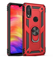 Huawei P Smart 2019 Kılıf Yüzüklü Zırh Tank Vega (Kırmızı)